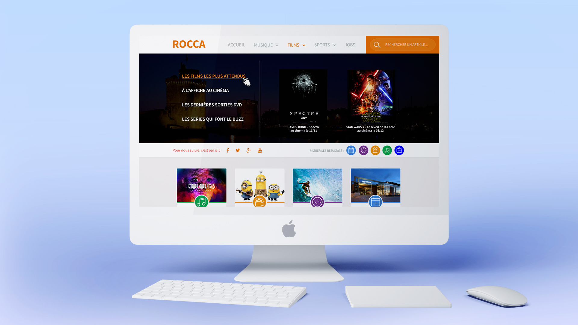 Webdesign du site Rocca