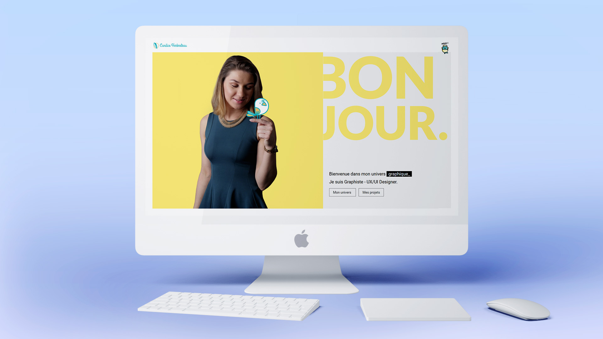 Site de Candice Herbreteau sur desktop